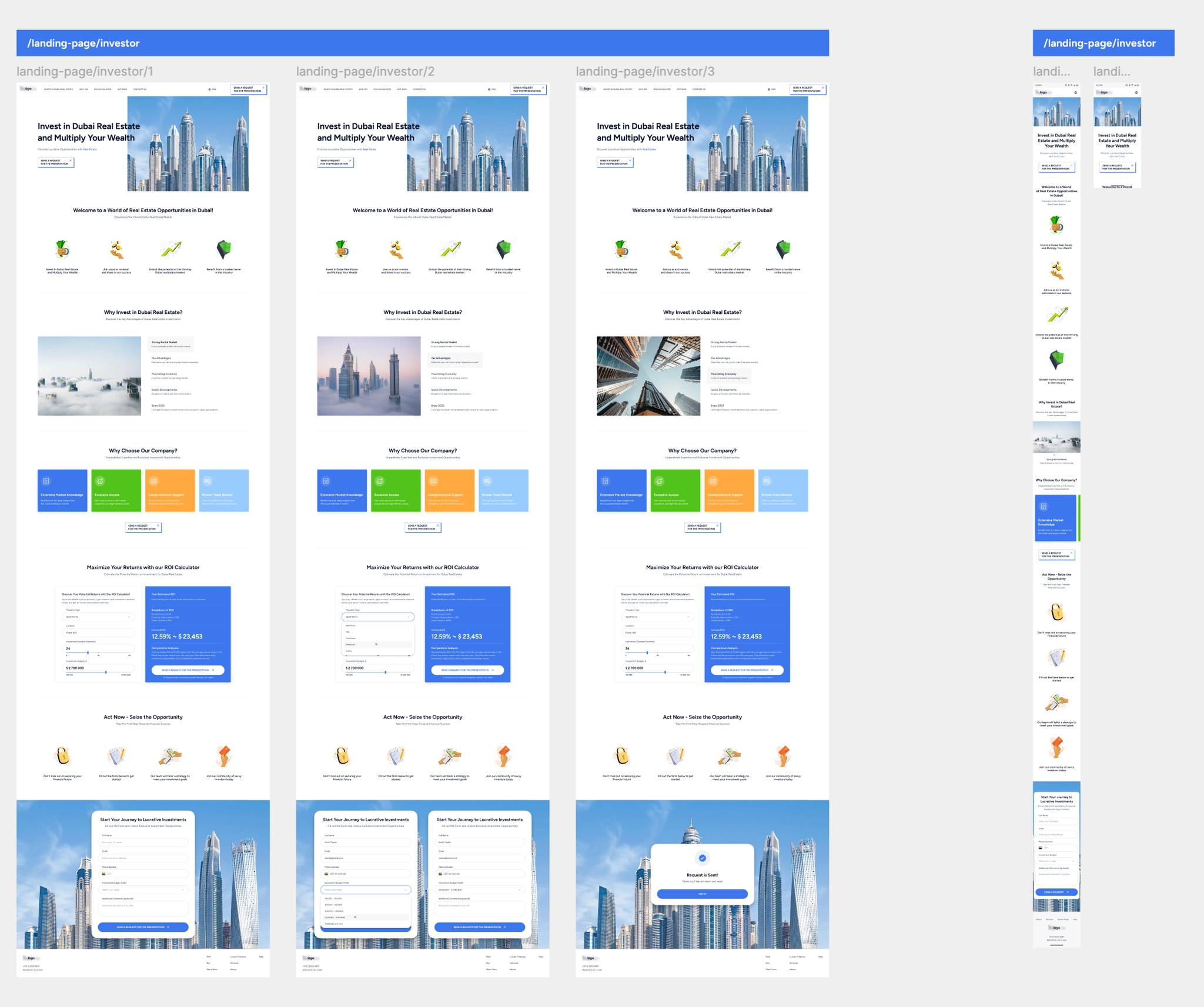 Final screens
