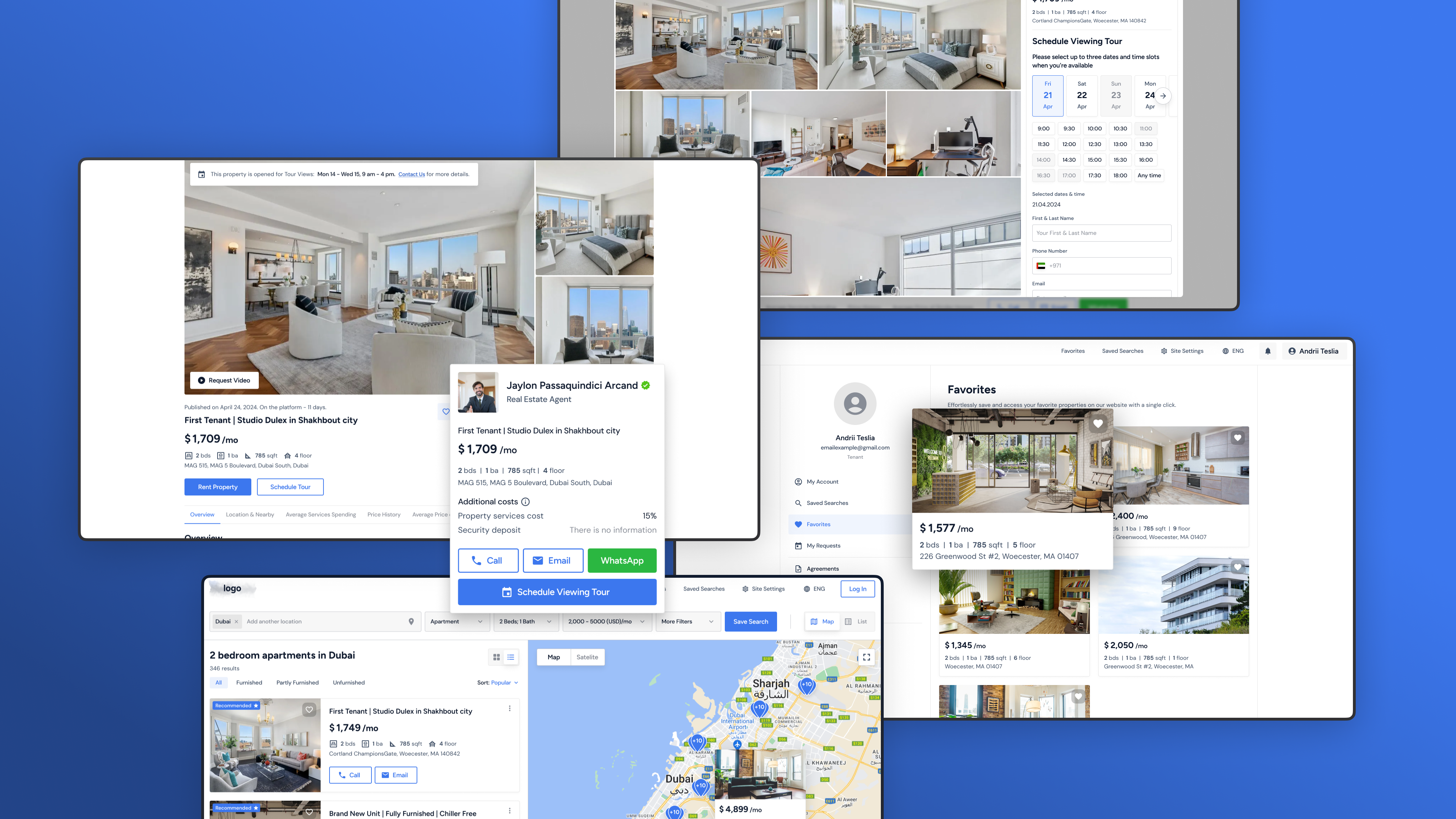 RentFlow Dubai — platform overview